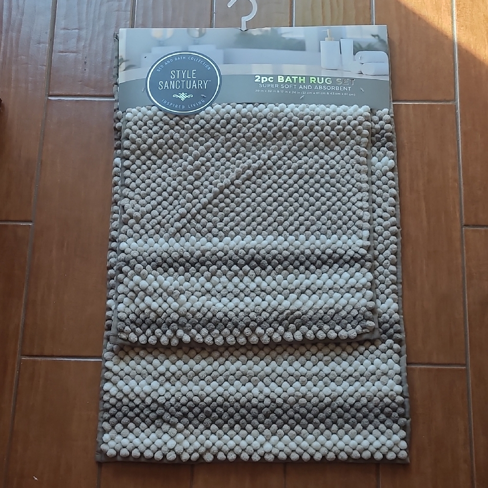 Style Sanctuary 2pc Bath Rug Set